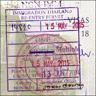 multi re-entry stamp